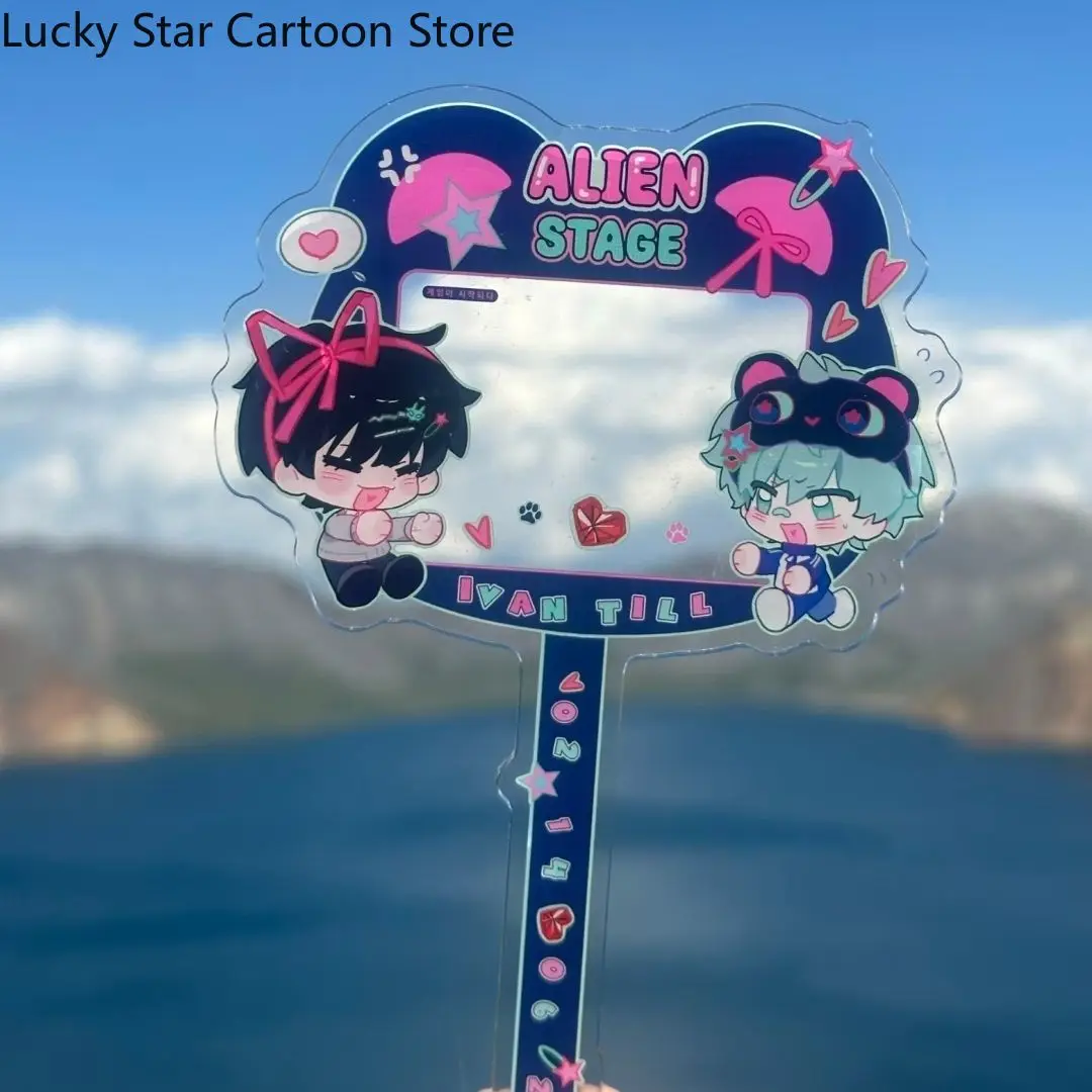 

Акриловые часы с изображением инопланетянина, украшение для фото, подарок на день рождения, коллекция игр, аниме, милый Хэллоуин, Рождество