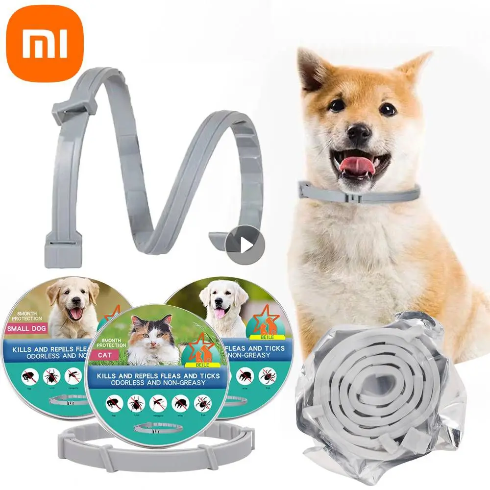 Xiaomi Adjustable Dog Cat Collar Pest Control Protect Rubber Flea Killer Flea Tick Prevention Anti-mosquito Insect Pet Accesory