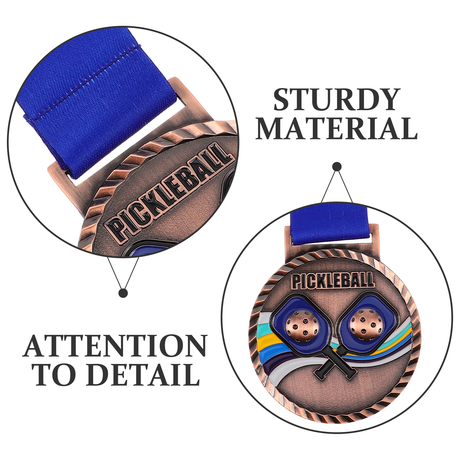 قطعة واحدة من الميدالية الرياضية لمسابقات كرة البيسبول، وسام جائزة بلمسة نهائية من سبائك الزنك لشاركة الأحداث الرياضية