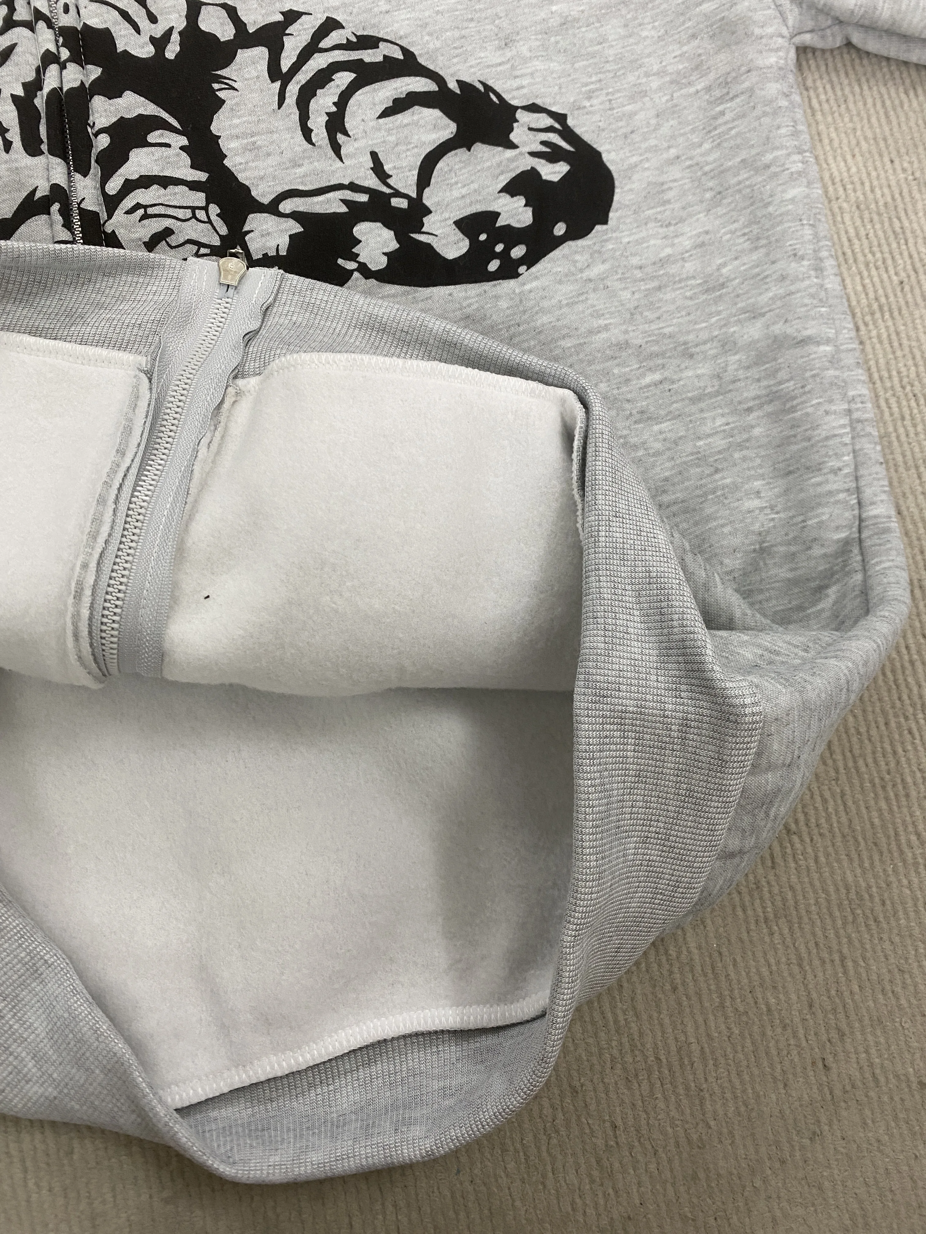 

High street hoodies trendy and versatile hoodies men's and women's autumn cardigans cat printed retro clothing