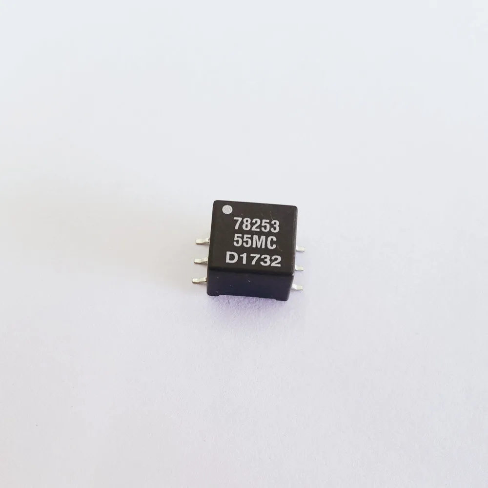 

Оригинальный новый 100% 78253/55MC SMT 1:1,33 от 5 В до 5 В 200 мА 1,5 кВ изолированный силовой трансформатор