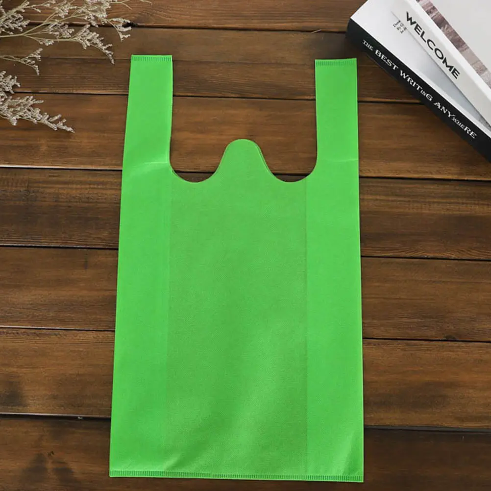 

20Pcs NonWoven Shopping Bag Reusable Foldable Tote Bags Portable Supermarket Carry Storage Bag BrightColors EcoFriendly