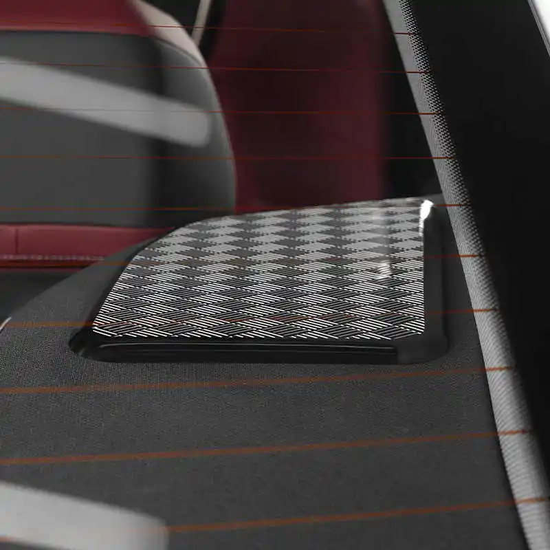 كسوة بوق صندوق السيارة الخلفي ، مكبر صوت من الفولاذ المقاوم للصدأ ، لوحة ديكور صوت ، مناسب لسيارة بي ام دبليو I5 ، G60 ، 7.5 ، 530li ، 2