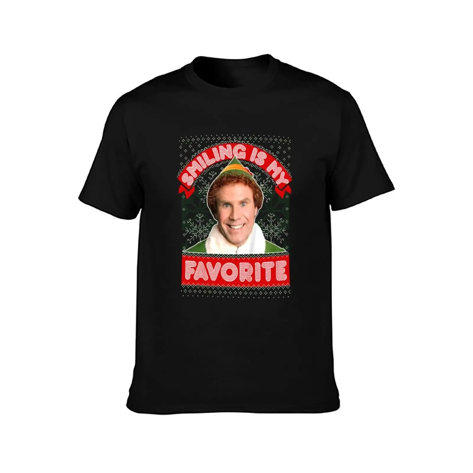 Elf Christmas Movie Buddy Expressions Xmas T-Shirt Summer Casual Cotton Tee Oversized Streetwear Tops Vintage Graphic Print