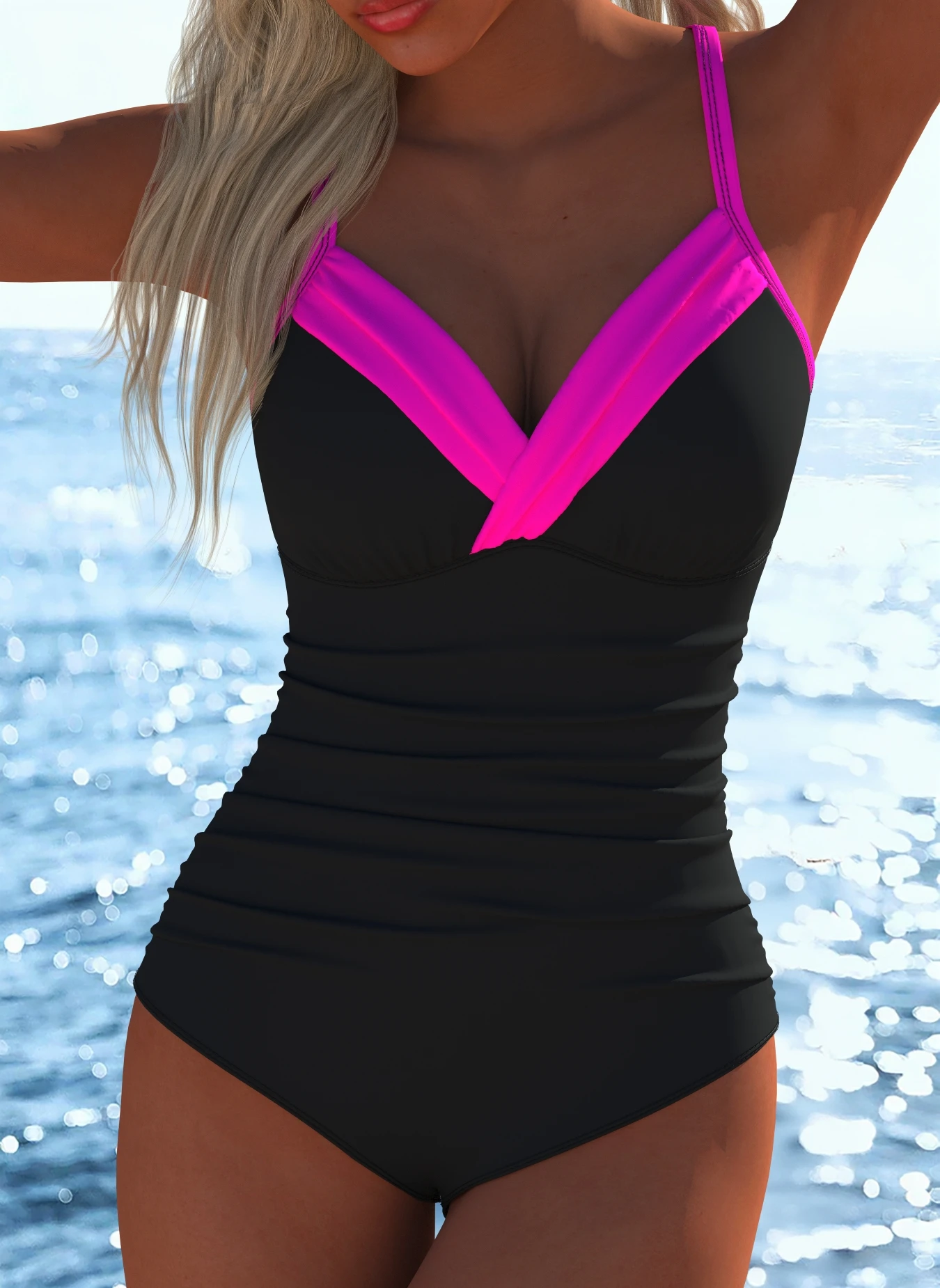

Women's Swimwear Swimming Suit Beach Outfits Summer Beach Festival Vacation Travel Sexy Luxury Modern One Piece Bodysuits