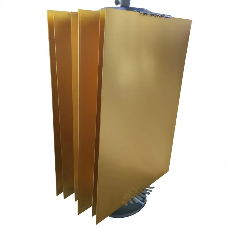 Gold Anodized Aluminum Sheet 0.5 0.8 1mm Custom Size for Curtain Wall Panel Housing
