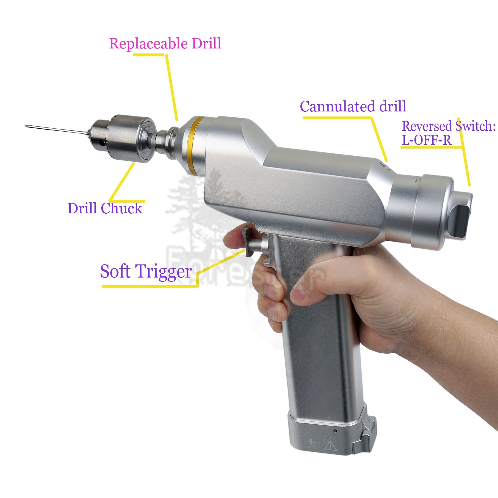 Orthopedic Cannulated Bone Drilling Orthopedic Drill Machine Suitable For Kirschner Needle Veterinary Surgical Instruments