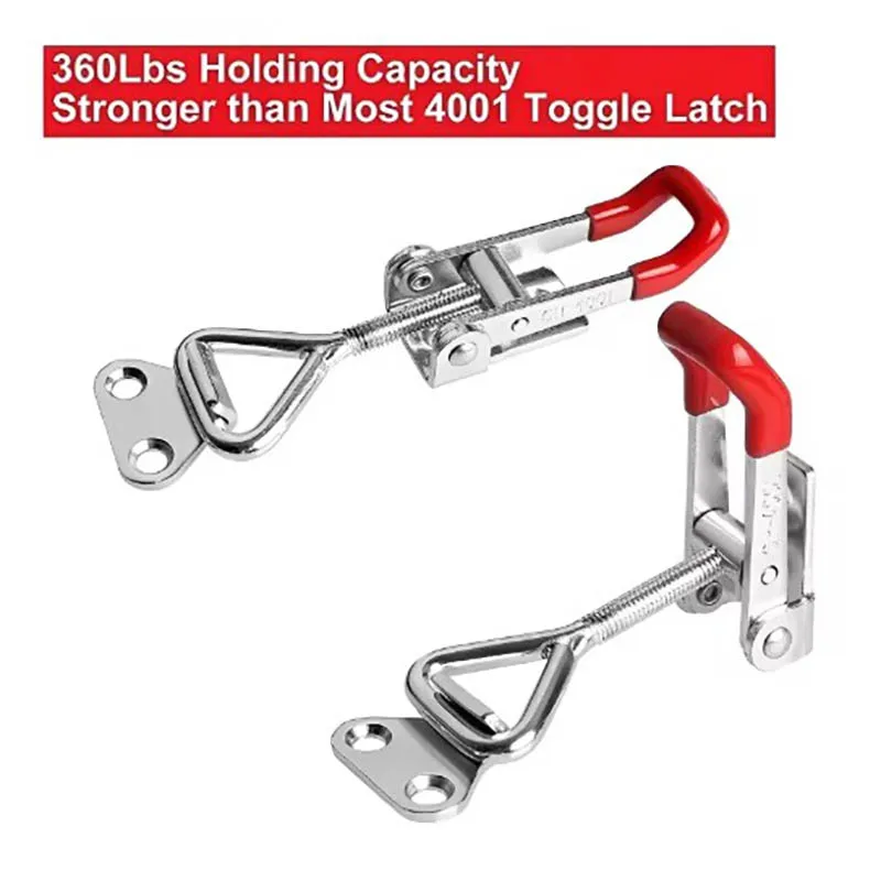 1/2PCS Heavy Iron Adjustable Buckle Lock Clamp Box Buckle Clamp Door Bolt Type Quick Clamp Accessory Horizontal Clamp Catch Clas image 4