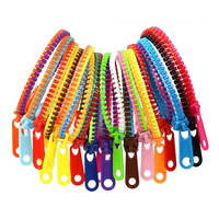 Pack Zipper Bracelet Kids Anti Stress Fidget Toys For Anxiety Sensory Autism Therapy Party Gifts Juguetes Antiestrés Para Niños