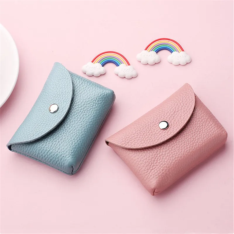 Large Capacity Cowhide Women's Wallets Female Short Coin Purses Hasp Clutch Money Bag Clip Credit ID Card Holders Case Handbag