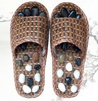 Massage slippers, acupoint foot massager, foot therapy, foot grinding, foot pressing, weight loss, real stone shoes
