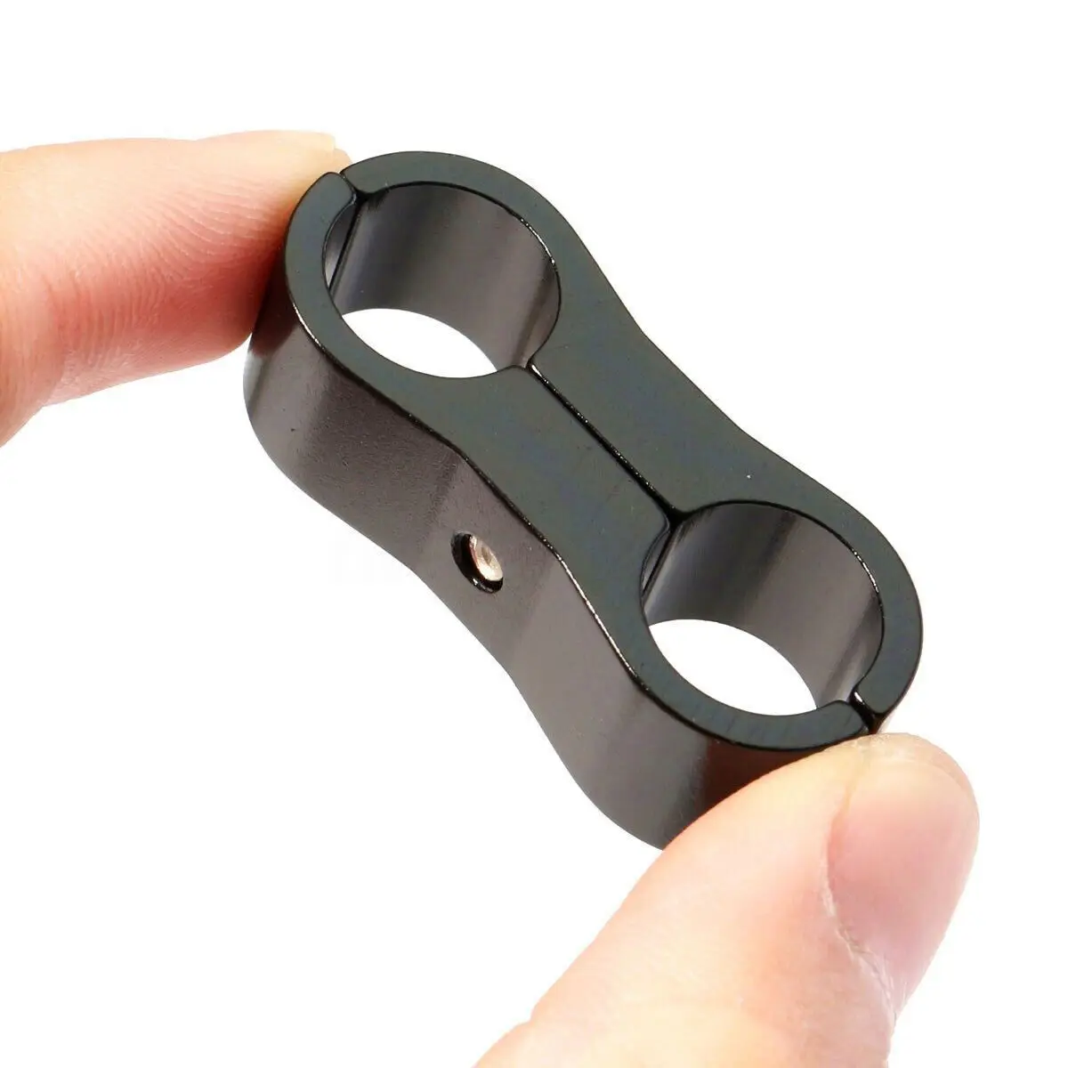 4Pcs/lot 6AN Hose Separator Clamp Bracket Adapter For 3/8" Oil Fuel Hose,Oil Line, Brake Line Separator Bracket 2