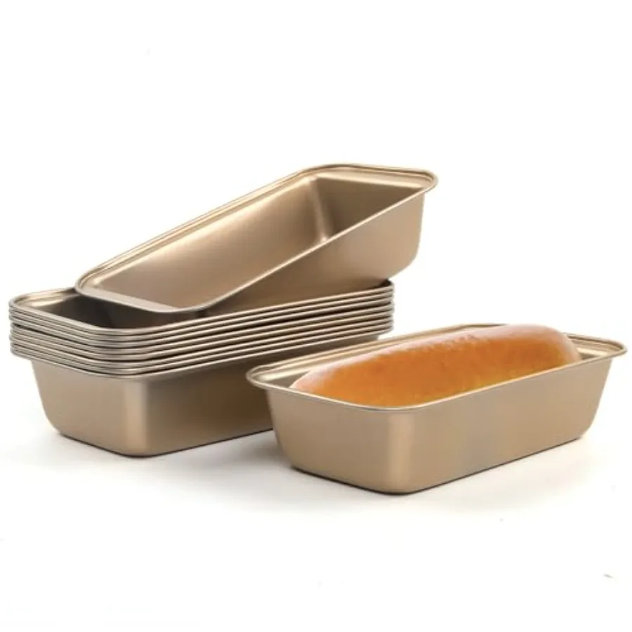 

Bread Loaf Pan, 10 Pack Nonstick Loaf Baking Pan 9.5 x 5 Inch Loaf Pan Homemade Bread Pan, long-lasting Baking Tin for Homemade