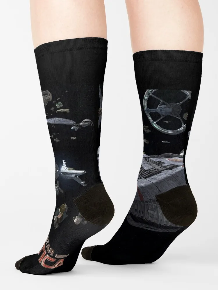 Battlestar Galactica Socks anti-slip christmas stocking winter thermal Boy Child Socks Women's