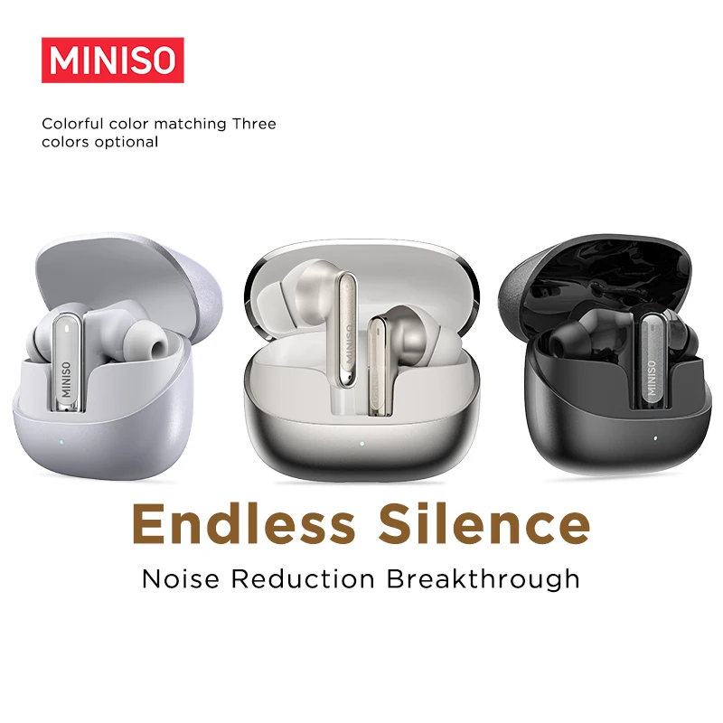 

AI Translation Wireless Bluetooth Earphones MINISO Earbuds with Noise Cancelling Mic Clear Sound Quality Low latency For Music