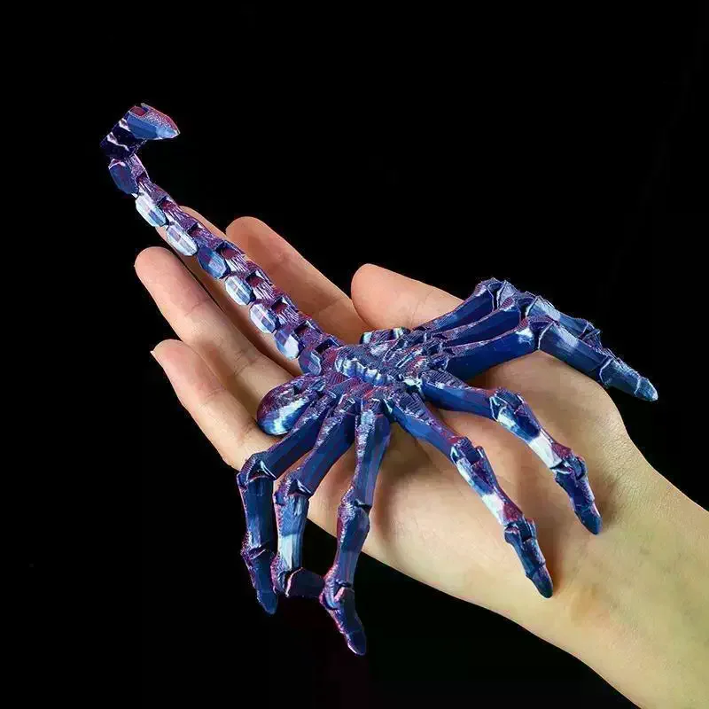 3D Printed Movable Joints Facehugger Toys Simulation Articulated Animal Figurine Ornaments Creative Model Desktop Decoration