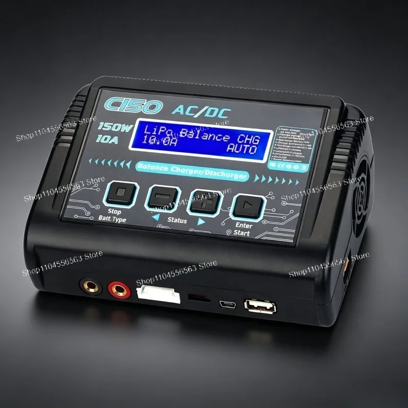 

C150 RC AC/DC Charger 150W 10A Lihv Life Lilon NiCd NiMH PB Balance Charger Smart Battery RC Car Drone Aircraft