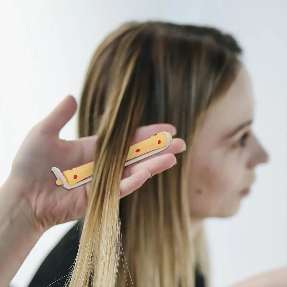 24Pcs Hair Perm Kit Includes Perm Rods for All Hair Lengths Flexible Plastic Curlers DIY Styling Tools for Wavy Curls Home Salon