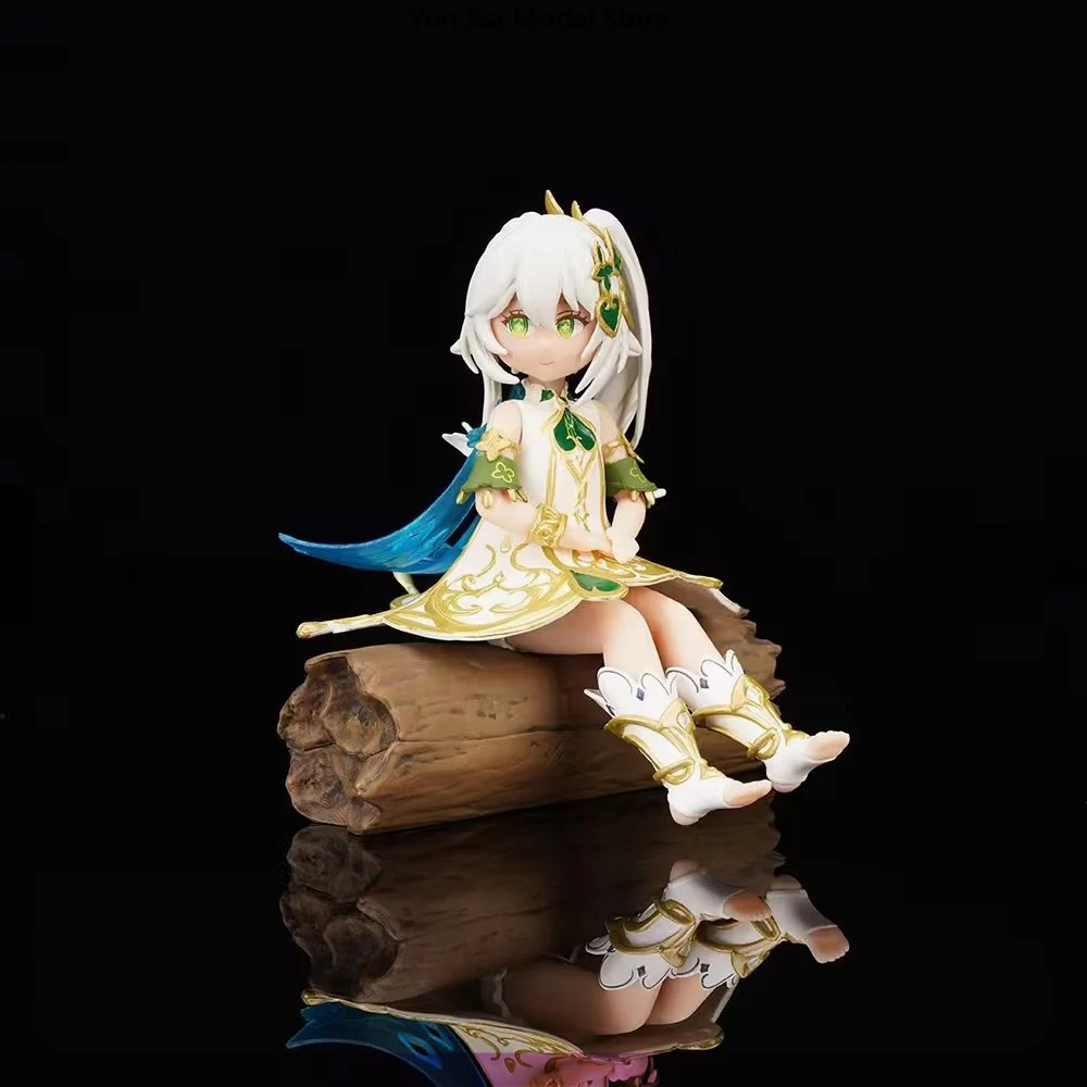 13cm Genshin Impact Nahida Sitting Position Game Girl Figure Model Gk Statue Boy Collection Desktop Decoration Ornament Toy Gift