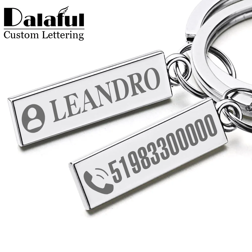 Requintado anti-perdido chaveiro pequeno chique personalizado chaveiro para nome do carro masculino feminino presente chaveiro p021