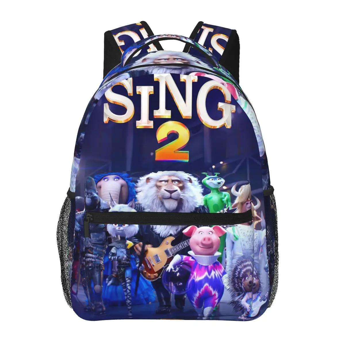 Sing Backpacks Boys Girls Bookbag Students School Bags Cartoon Kids Rucksack Shoulder Bag Large Capacity