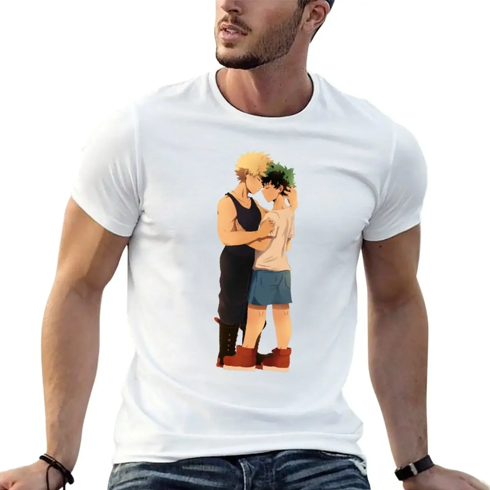 Bkdk (Full body) T-Shirt anime blue archive Blouse mens graphic t-shirts pack