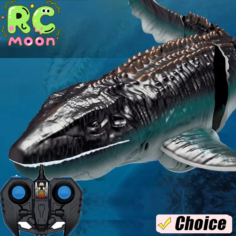 قارب سريع للتحكم عن بعد راديو لاسلكي عالي السرعة 2.4G مقاوم للماء في الهواء الطلق ألعاب حيوانات مقلدة كهربائية لهدايا الأطفال