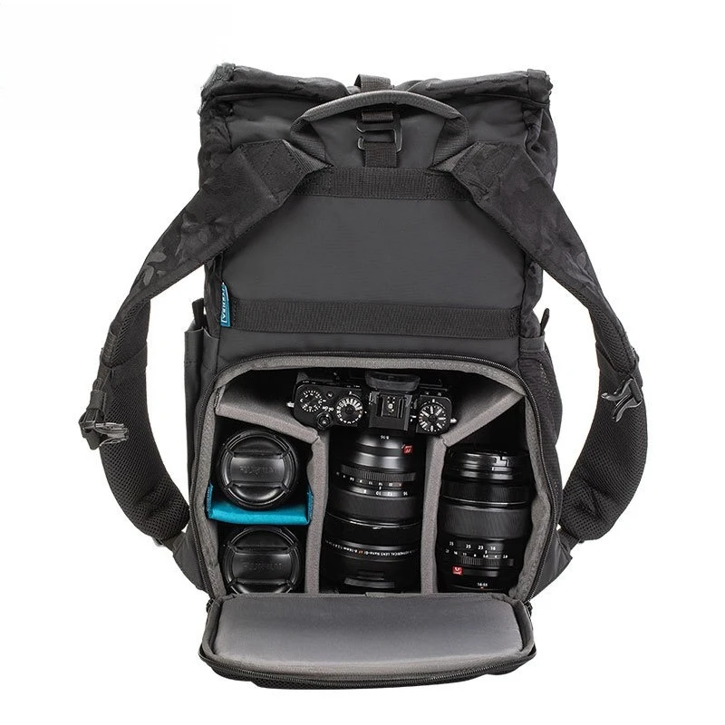 

Casual shoulder, professional camera bag, waterproof outdoor, micro-single reverse backpack.
