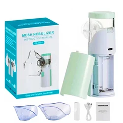 Mini Medical Nebulizer Handheld Nebulizers Ultrasonic Atomizers Portable Mute Asthma Inhaler for Adults Children Nebulizador