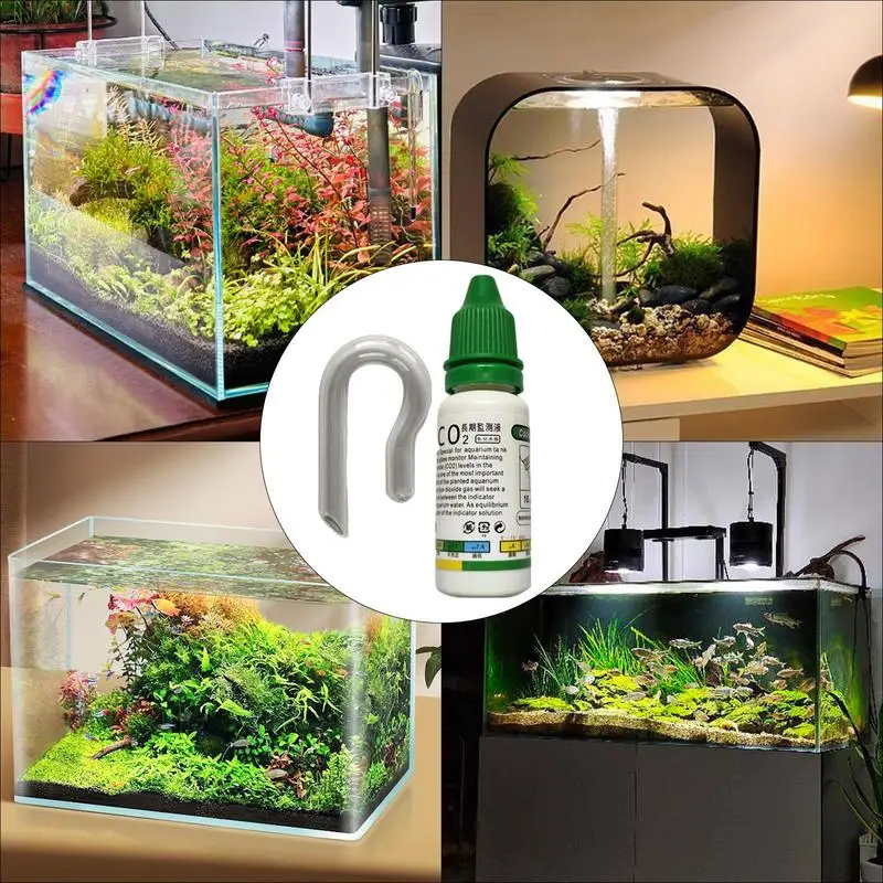 Aquatic Co2 Glass Drop Checker Fish Tank Test Co2 Kit Quickest Fish Tank Test Kit Aquatic Co2 Checker For Aquarium Tank Tank