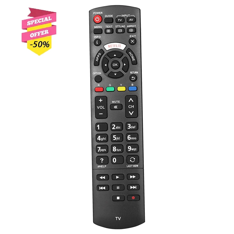 

N2QAYB001008 Remote Control For Panasonic TV TH-40CS610A TH-40CS610Z TH-50CS650Z TH-50CX700A TH-55CX800A TH-55CX800Z TH-58DX900U