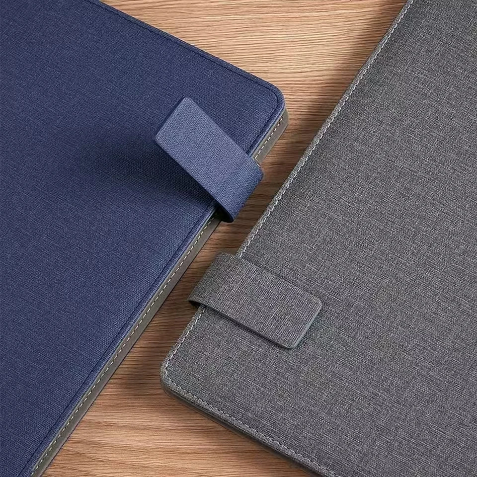 1pc Leather Multifunctional A4 Conference Folder Business Stationery Folder Contract File Folders Zippered Organizer Card Holder