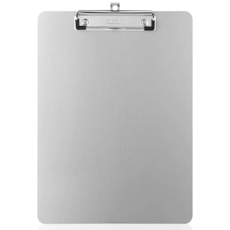 

Metal Clipboard, 12 x 9 Inch Heavy Duty Aluminum Clipboards, A4 Letter Sizer Document Holder with Low Profile Clip, Suitable fo