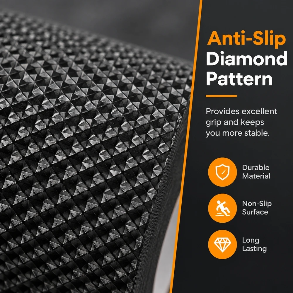 Durable Diamond Texture Anti Slip Sole Tape 1 Roll Adhesive Shoe Protection for Sneakers Leather Boots Holiday Gift