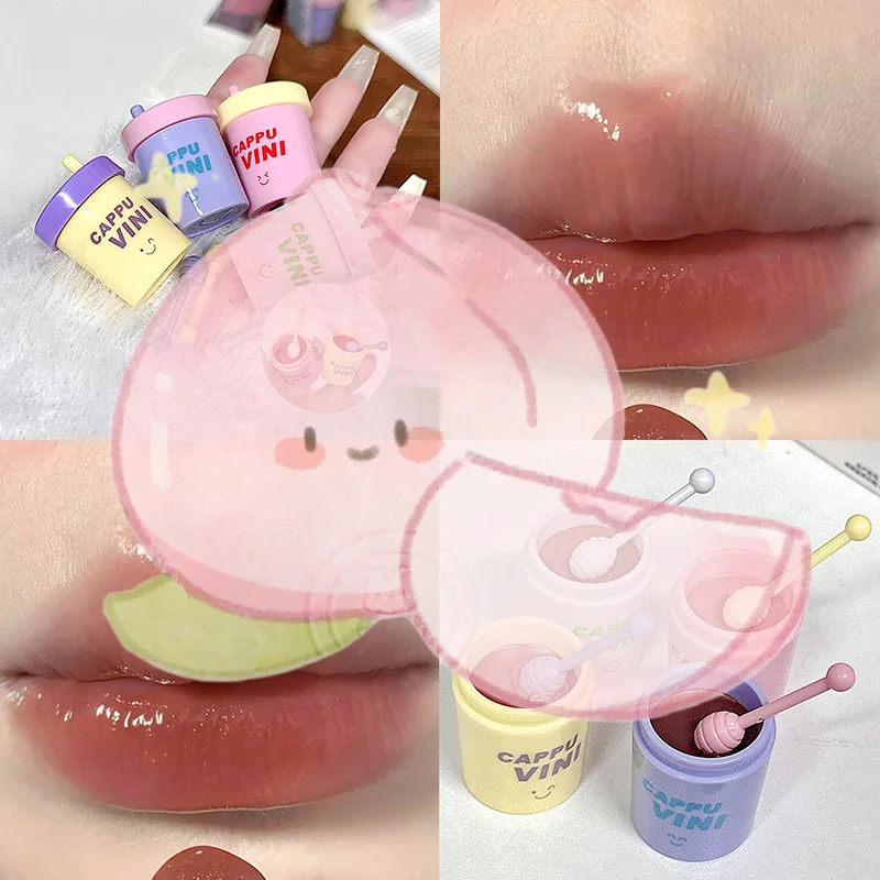 1/3 قطعة الحليب الصغير اللطيف يمكن أن يشكل ملمع الشفاه ترطيب مرآة المياه ملمع الشفاه مثير أحمر الشفاه تينت بلسم الشفاه ماكياج مستحضرات التجميل #1