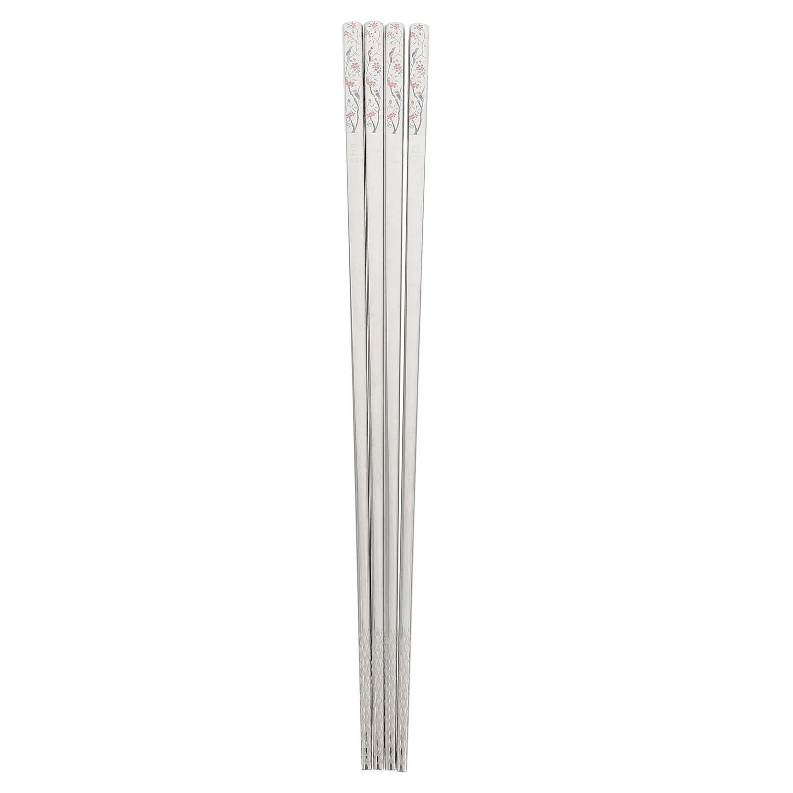 

2 Pairs Anti slip Stainless Steel Chopsticks Kids Practical Lightweight Non scalding Portable Easy Clean Outdoor