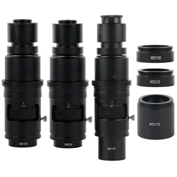 WD105 WD210 WD170 Zoom Magnification C mount Monocular 160X 320X 105X Lens For Industry PCB Soldering Digital Microscope Camera