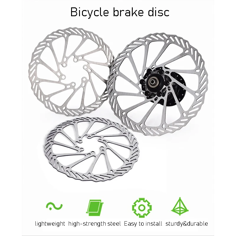 

Bicycle Brake Pads Disc Piece with Screws 160/180/203mm Silver Gold Colorful Bike Brake Disc Cycling Accessories