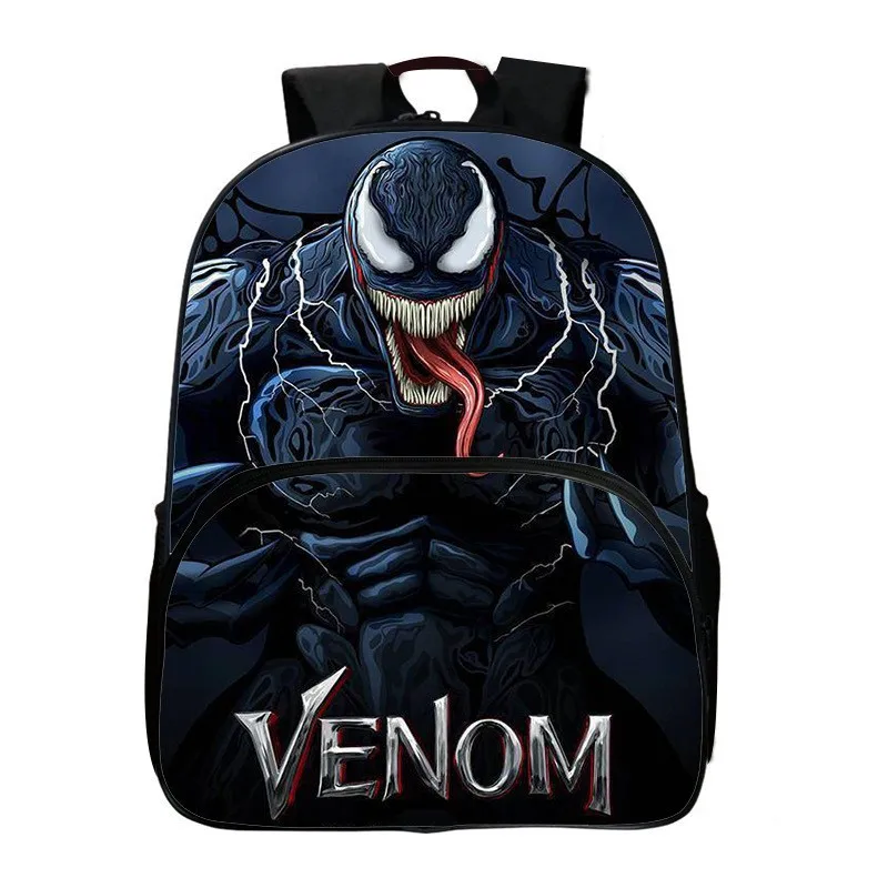 New Marvel Comics Venom Cartoon Breathable Backpack Schoolbag Hero Children\'s Lightweight Backpack Pupils Creative Waterproof.