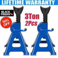 DayPlus Heavy Duty 3 Ton Axle Stands for Car Van 4x4 Caravan Garage Workshop Steel Robust Construction Support Lift 29-43cm,2PCS