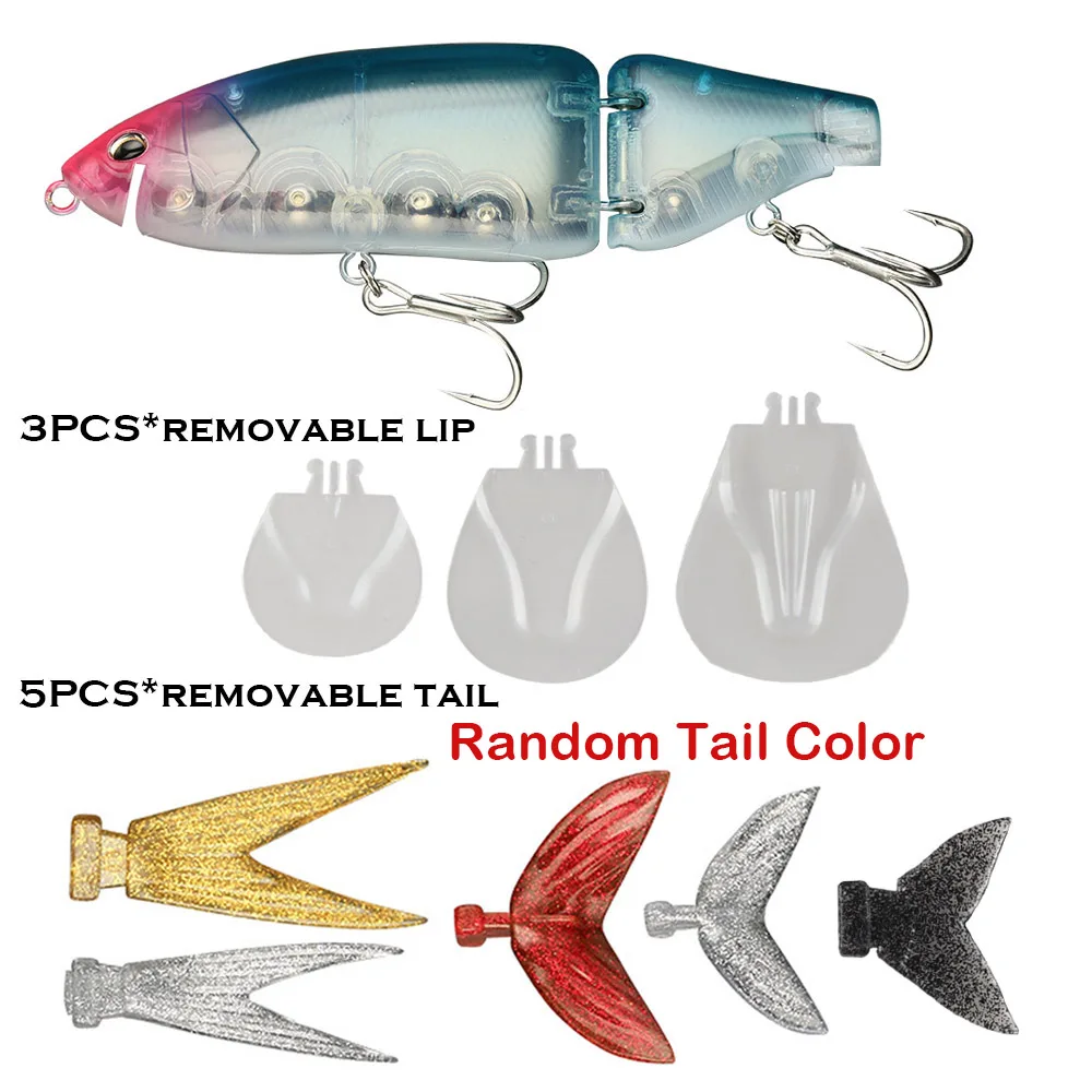 JOHNCOO Swimbait Big Fishing Lure Artificial Hard Bait 135mm 160mm Jointed Fishing Lure for Predator Wobbler Minnow Pike