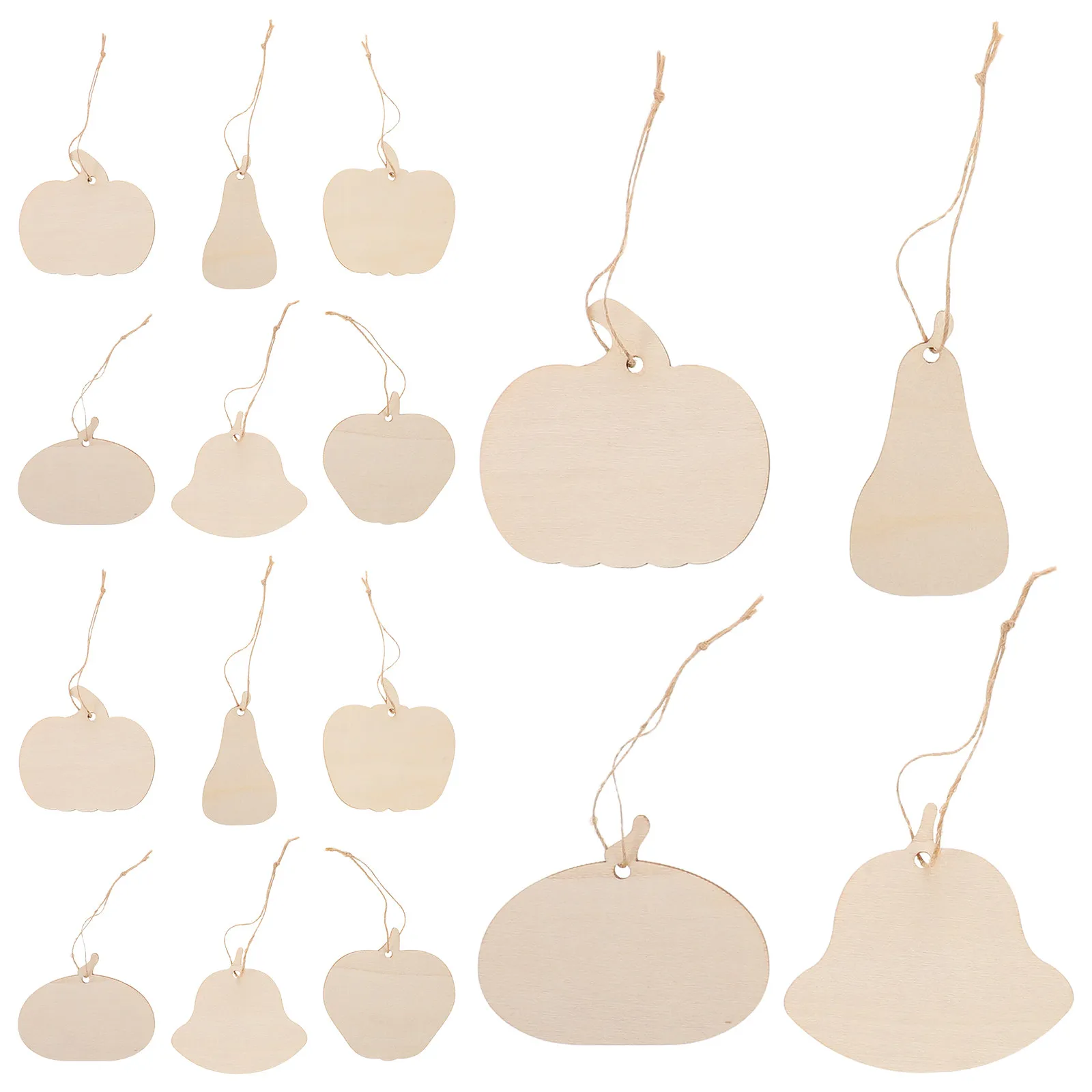 

36Pcs Wooden Pumpkin Cutouts Unfinished Blank Wood Pumpkins for Painting Halloween Thanksgiving Fall Harvest Hanging Decor