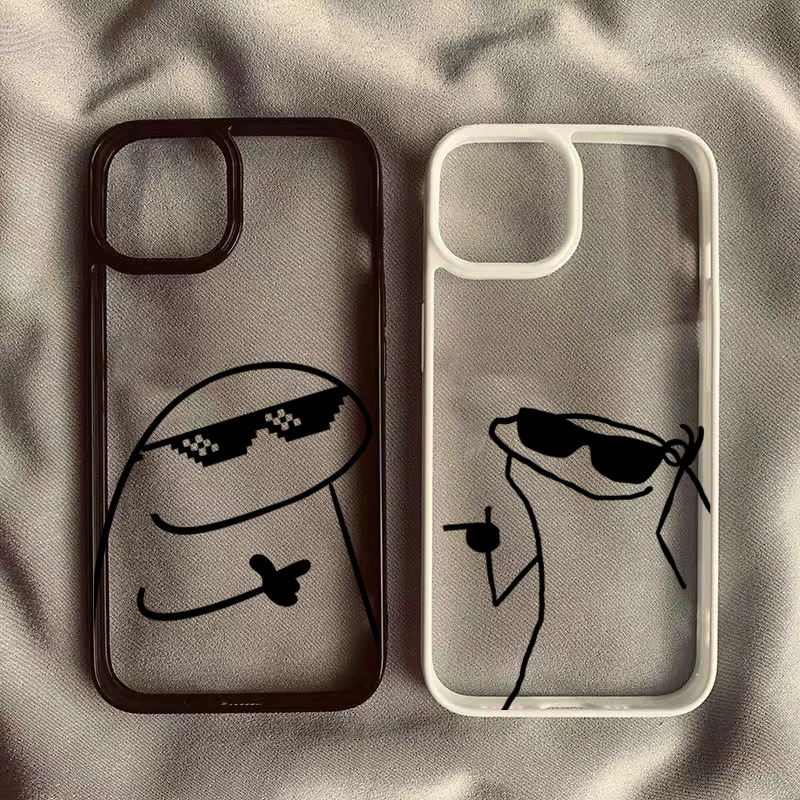 

Funny Cartoon Matchman Clear Phone Case For iPhone 16 Pro Cases iPhone 11 12 13 14 15 Pro Max 7 8 Plus X XR XS Soft Cover
