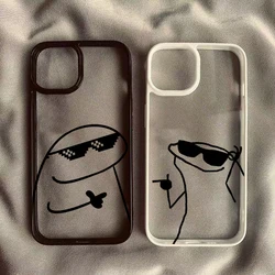 Funny Cartoon Matchman Clear Phone Case For iPhone 16 Pro Cases iPhone 11 12 13 14 15 Pro Max 7 8 Plus X XR XS Soft Cover