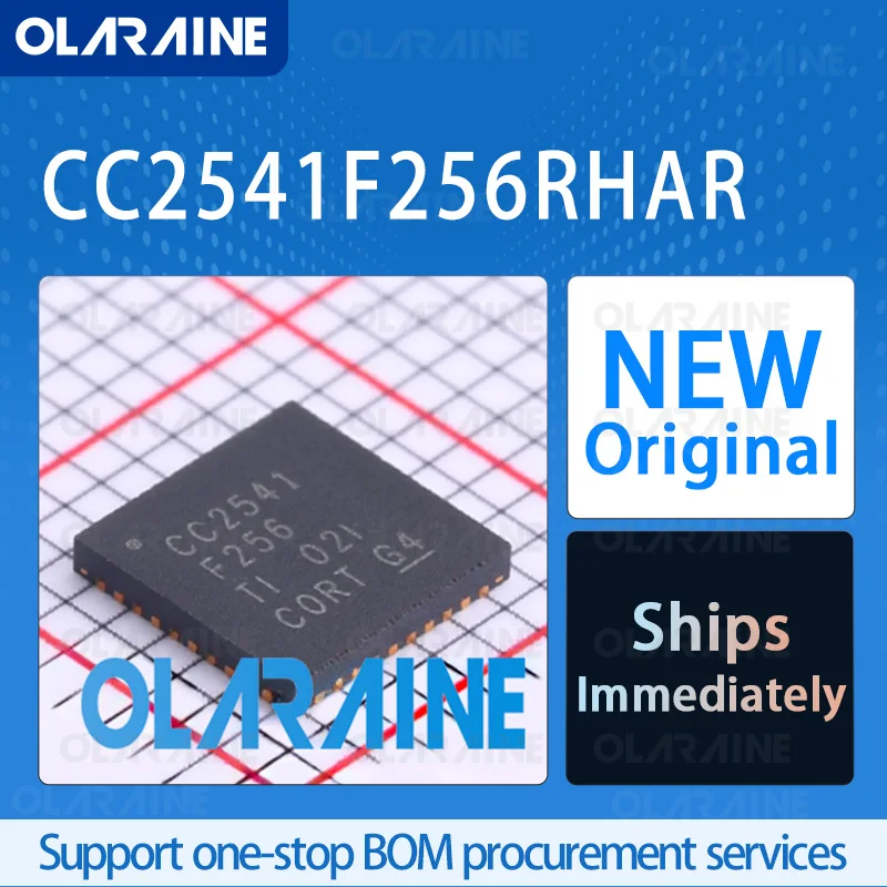 5/10/100Pcs CC2541F256RHAR VQFN-40 original ic chip RF System-on-Chip - SoC RoHS Core 8051 Rate 2 Mbps Voltage -3.6 V