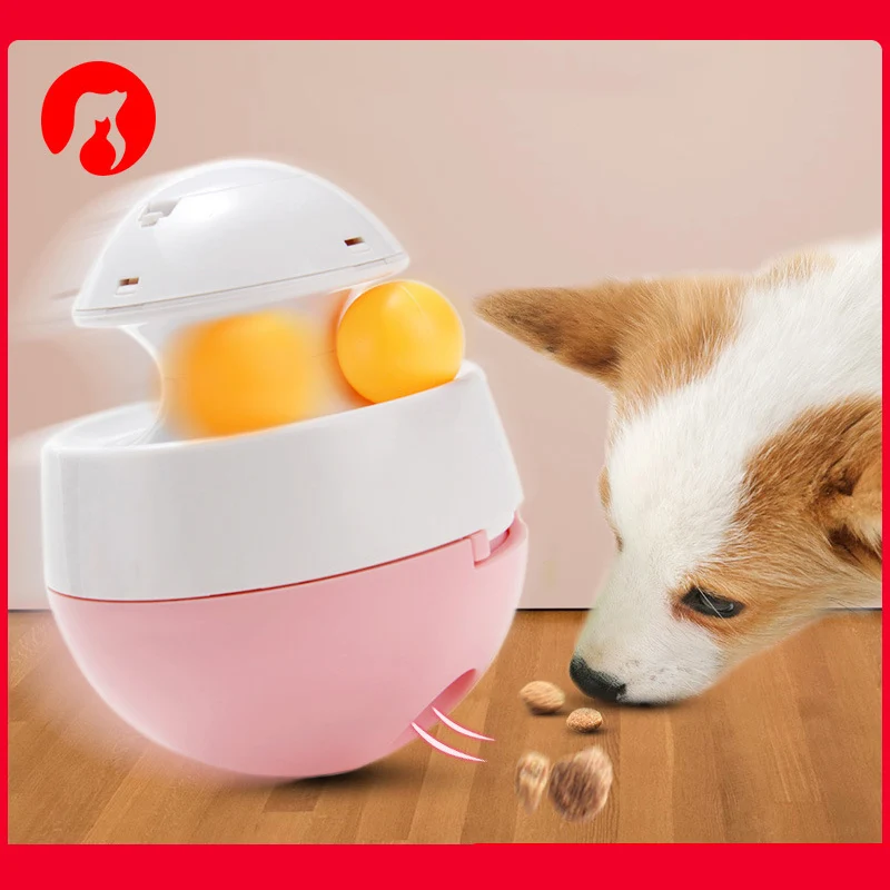 

Interactive Cat Toy IQ Treat Ball Smarter Pet Toys Food Leakage Ball Food Dispenser For Cats Playing Training Balls