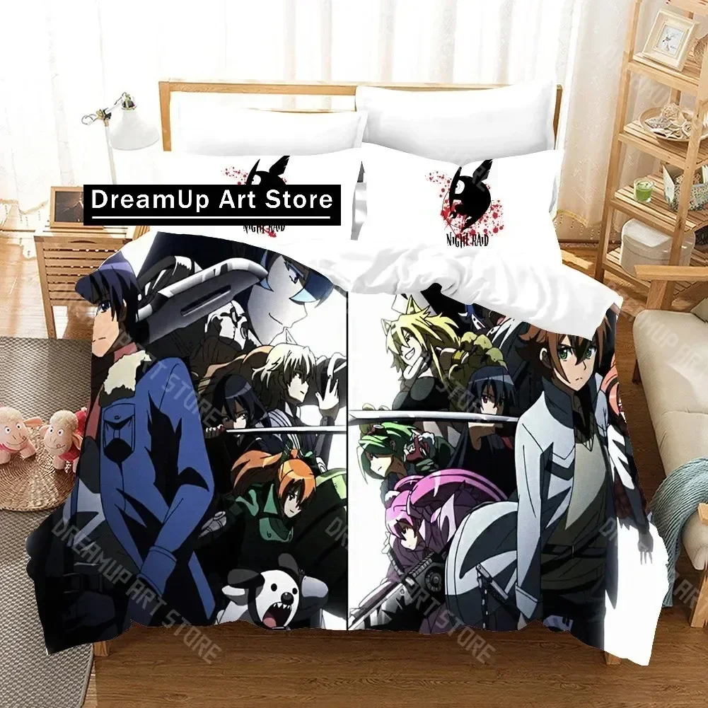 2026 3D Print Akame Ga KILL Bedding Set Single Twin Full Queen King Size Bed Set Aldult Kid Bedroom Duvetcover Sets
