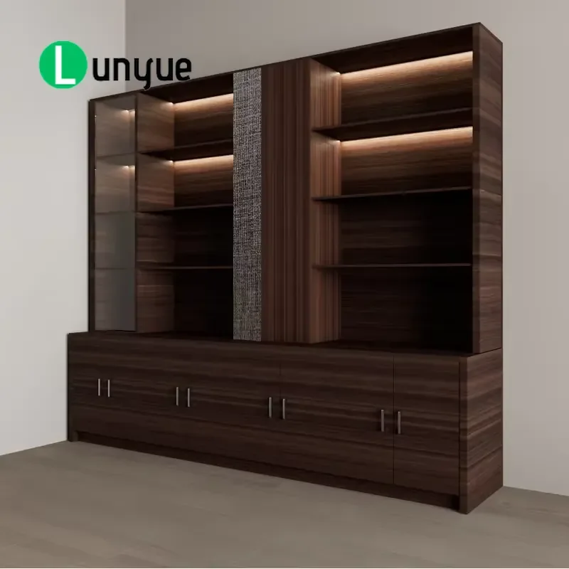 Modern Wooden Filing Cabinet Office Living Room Bookcase Apartment Storage Furniture Atmospheric Design Home Organization
