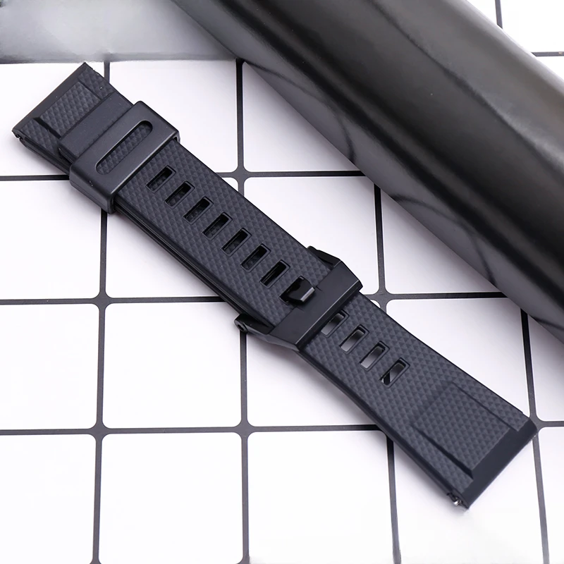 Rubber Resin Square Pattern Frosted Watchband Pin Buckle for Casio GA-2000 Prg-600 650 PRW-6600 Multicolor Watch Strap