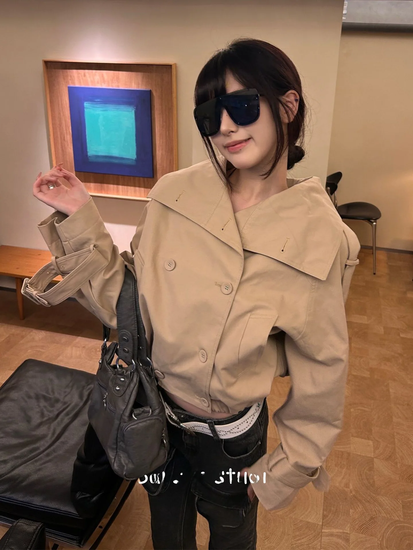 

Женская весенняя куртка Briti Sle ort Coat: модная, свободная, повседневная, качественная, с теплой подкладкой, цветная.